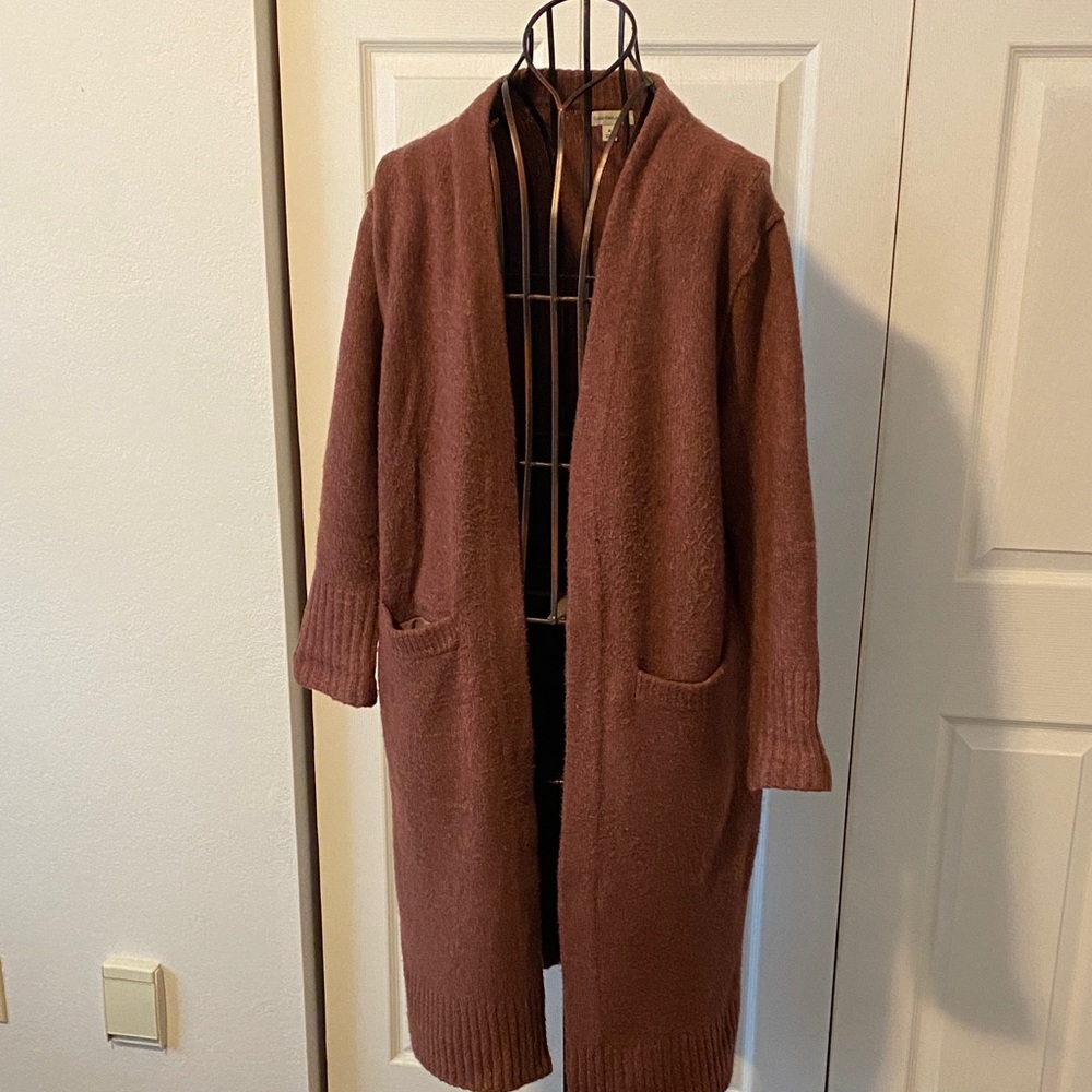 Calvin Klein Open Front Long Cardigan